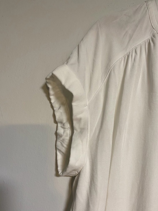 ROSE + OLIVE White Short Sleeve Blouse – Women’s Medium - Picture 9 of 9